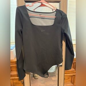 Nike Form Dri Fit  Women's Black Long Sleeve Bodysuit